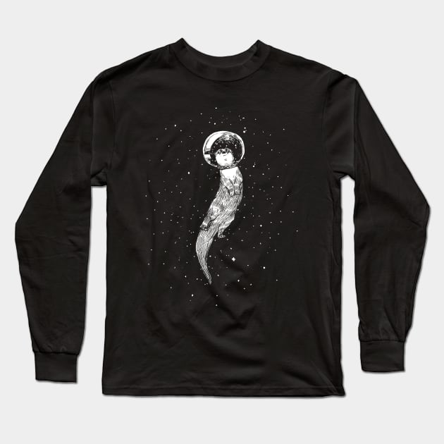 Drifting in Otter Space Long Sleeve T-Shirt by marcusdevries